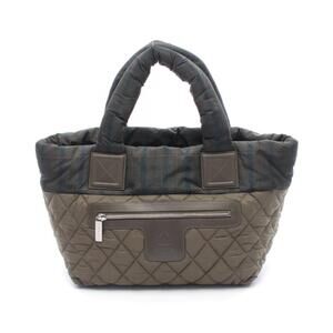 Chanel Coco Cocoon Tote Bag Leather Khaki Green